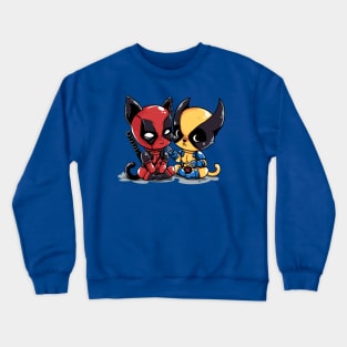 Catpool and Catverine Crewneck Sweatshirt